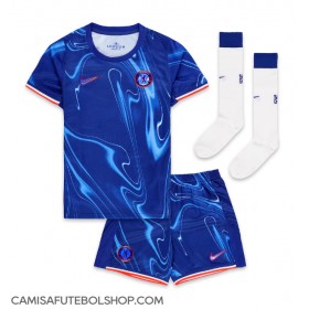 Camisa de time de futebol Chelsea Cole Palmer #20 Replicas 1º Equipamento Infantil 2024-25 Manga Curta (+ Calças curtas)